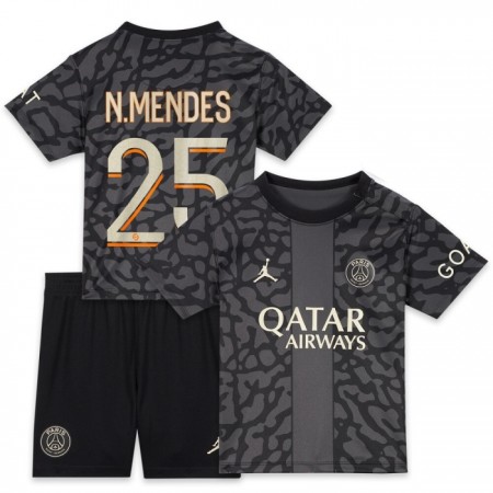 Tenue Enfant Paris Saint Germain N.Mendes 25 Troisieme 2023-24 (+ Short) Tenue Enfant Paris Saint Germain N.Mendes 25 Troisieme 2023-24 (+ Short)